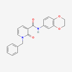 1-benzyl-N-(2,3-dihydro-1,4-benzodioxin-6-yl)-2-oxopyridine-3-carboxamide
