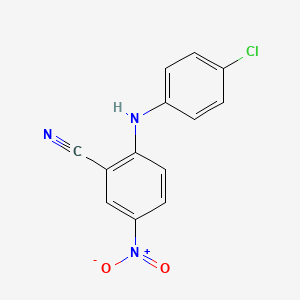 2-[(4-Chlorophenyl)amino]-5-nitrobenzonitrile
