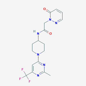 N-(1-(2-methyl-6-(trifluoromethyl)pyrimidin-4-yl)piperidin-4-yl)-2-(6-oxopyridazin-1(6H)-yl)acetamide
