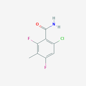 6-Chloro-2,4-difluoro-3-methylbenzamide