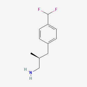 molecular formula C11H15F2N B2387408 (2S)-3-[4-(Difluoromethyl)phenyl]-2-methylpropan-1-amine CAS No. 2248199-88-2