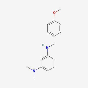 molecular formula C16H20N2O B2387410 N'-(4-methoxybenzyl)-N,N-dimethylbenzene-1,3-diamine CAS No. 415960-38-2