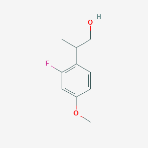 molecular formula C10H13FO2 B2387414 2-(2-Fluoro-4-methoxyphenyl)propan-1-ol CAS No. 1781198-47-7
