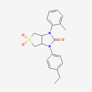 1-(4-ethylphenyl)-3-(2-methylphenyl)tetrahydro-1H-thieno[3,4-d]imidazol-2(3H)-one 5,5-dioxide