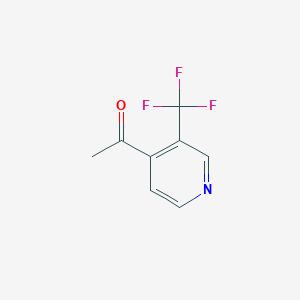 molecular formula C8H6F3NO B2387428 1-(3-(Trifluoromethyl)pyridin-4-yl)ethanone CAS No. 1245522-62-6