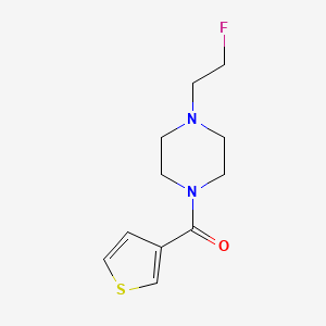 molecular formula C11H15FN2OS B2387445 (4-(2-Fluoroethyl)piperazin-1-yl)(thiophen-3-yl)methanone CAS No. 2034517-09-2