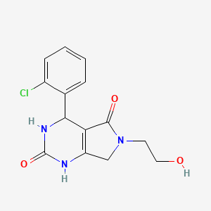 4-(2-chlorophenyl)-6-(2-hydroxyethyl)-3,4,6,7-tetrahydro-1H-pyrrolo[3,4-d]pyrimidine-2,5-dione