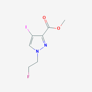 molecular formula C7H8FIN2O2 B2387510 methyl 1-(2-fluoroethyl)-4-iodo-1H-pyrazole-3-carboxylate CAS No. 1429418-23-4