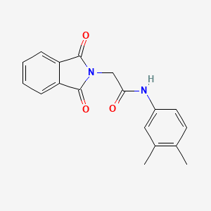 molecular formula C18H16N2O3 B2387513 N-(3,4-dimethylphenyl)-2-(1,3-dioxoisoindolin-2-yl)acetamide CAS No. 313267-26-4