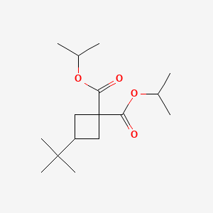 molecular formula C16H28O4 B2387518 Dipropan-2-yl 3-tert-butylcyclobutane-1,1-dicarboxylate CAS No. 2287331-12-6