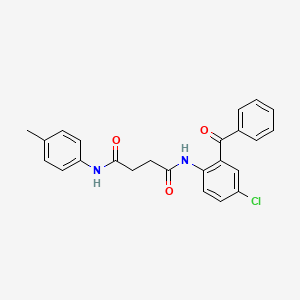 molecular formula C24H21ClN2O3 B2387521 N1-(2-benzoyl-4-chlorophenyl)-N4-(p-tolyl)succinamide CAS No. 313398-48-0
