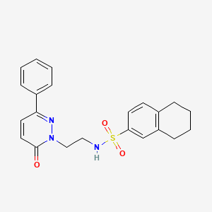 N-(2-(6-oxo-3-phenylpyridazin-1(6H)-yl)ethyl)-5,6,7,8-tetrahydronaphthalene-2-sulfonamide