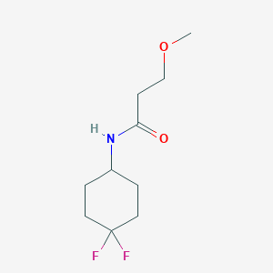 molecular formula C10H17F2NO2 B2387578 N-(4,4-difluorocyclohexyl)-3-methoxypropanamide CAS No. 2034561-12-9