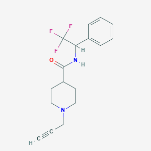1-(prop-2-yn-1-yl)-N-(2,2,2-trifluoro-1-phenylethyl)piperidine-4-carboxamide