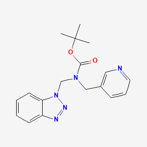 tert-Butyl N-(1H-1,2,3-benzotriazol-1-ylmethyl)-N-(pyridin-3-ylmethyl)carbamate