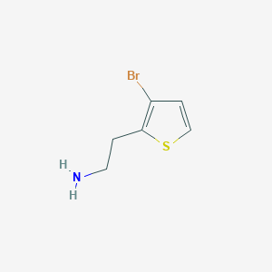 molecular formula C6H8BrNS B2387620 2-(3-Bromothiophen-2-yl)ethan-1-amine CAS No. 1000532-83-1