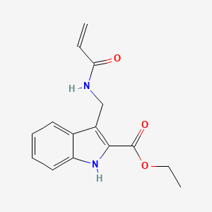 Ethyl 3-[(prop-2-enoylamino)methyl]-1H-indole-2-carboxylate
