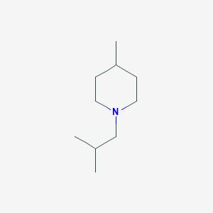 molecular formula C10H21N B2387624 1-Isobutyl-4-methyl-piperidine CAS No. 55275-23-5