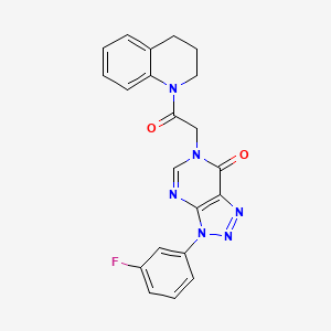 6-[2-(3,4-dihydro-2H-quinolin-1-yl)-2-oxoethyl]-3-(3-fluorophenyl)triazolo[4,5-d]pyrimidin-7-one