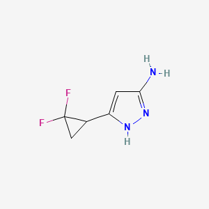 5-(2,2-difluorocyclopropyl)-1H-pyrazol-3-amine