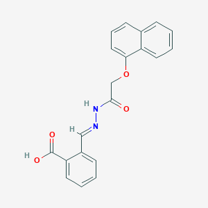 2-[(E)-[(2-naphthalen-1-yloxyacetyl)hydrazinylidene]methyl]benzoic acid