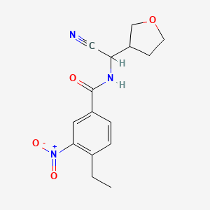 N-[cyano(oxolan-3-yl)methyl]-4-ethyl-3-nitrobenzamide