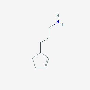 3-(Cyclopent-2-en-1-yl)propan-1-amine