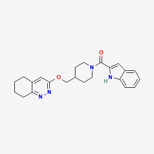 1H-Indol-2-yl-[4-(5,6,7,8-tetrahydrocinnolin-3-yloxymethyl)piperidin-1-yl]methanone