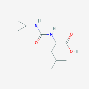 2-(Cyclopropylcarbamoylamino)-4-methylpentanoic acid
