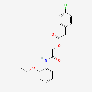 [2-(2-Ethoxyanilino)-2-oxoethyl] 2-(4-chlorophenyl)acetate