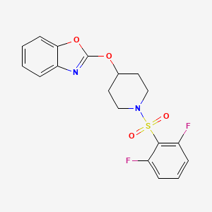 2-((1-((2,6-Difluorophenyl)sulfonyl)piperidin-4-yl)oxy)benzo[d]oxazole