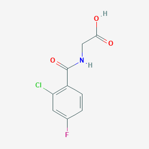 molecular formula C9H7ClFNO3 B2387697 [(2-Chloro-4-fluorobenzoyl)amino]acetic acid CAS No. 923243-22-5