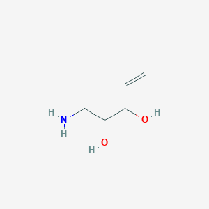 molecular formula C5H11NO2 B2387702 1-Aminopent-4-ene-2,3-diol CAS No. 1495454-39-1