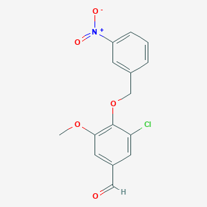 3-Chloro-5-methoxy-4-[(3-nitrobenzyl)oxy]benzaldehyde