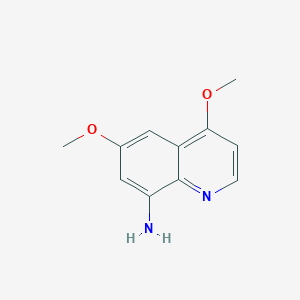 molecular formula C11H12N2O2 B2387718 8-Quinolinamine, 4,6-dimethoxy- CAS No. 63456-97-3