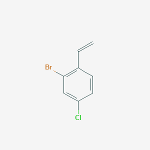 molecular formula C8H6BrCl B2387720 2-Bromo-4-chloro-1-ethenylbenzene CAS No. 1507312-72-2