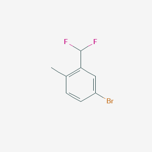 molecular formula C8H7BrF2 B2387724 4-Bromo-2-(difluoromethyl)toluene CAS No. 1261614-71-4