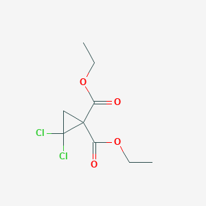 molecular formula C9H12Cl2O4 B2387735 Diethyl 2,2-dichloro-1,1-cyclopropanedicarboxylate CAS No. 122897-90-9