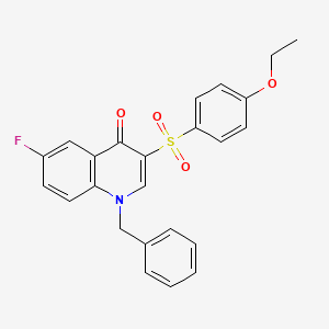 molecular formula C24H20FNO4S B2387741 1-Benzyl-3-(4-ethoxyphenyl)sulfonyl-6-fluoroquinolin-4-one CAS No. 866845-85-4
