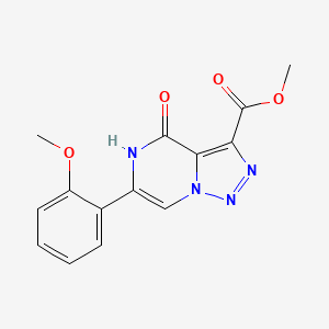 Methyl 6-(2-methoxyphenyl)-4-oxo-4,5-dihydro[1,2,3]triazolo[1,5-a]pyrazine-3-carboxylate