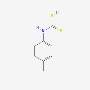 molecular formula C8H12N2S2 B2387760 Carbamodithioic acid, (4-methylphenyl)-, monoammonium salt CAS No. 13036-91-4