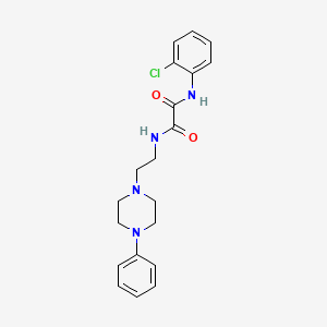 molecular formula C20H23ClN4O2 B2387769 N1-(2-chlorophenyl)-N2-(2-(4-phenylpiperazin-1-yl)ethyl)oxalamide CAS No. 1049369-73-4