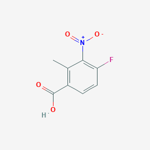 molecular formula C8H6FNO4 B2387812 4-フルオロ-2-メチル-3-ニトロ安息香酸 CAS No. 1079991-68-6