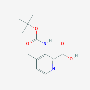 4-Methyl-3-[(2-methylpropan-2-yl)oxycarbonylamino]pyridine-2-carboxylic acid