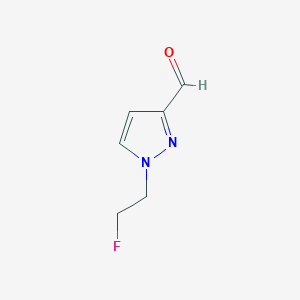 molecular formula C6H7FN2O B2387828 1-(2-Fluoro-ethyl)-1H-pyrazole-3-carbaldehyde CAS No. 1427013-72-6