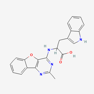3-(1H-indol-3-yl)-2-((2-methylbenzofuro[3,2-d]pyrimidin-4-yl)amino)propanoic acid