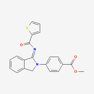 (Z)-methyl 4-(1-((thiophene-2-carbonyl)imino)isoindolin-2-yl)benzoate