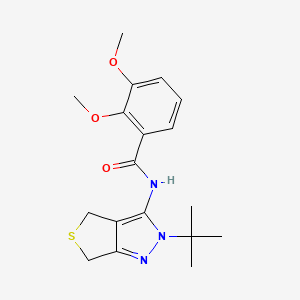 N-(2-(tert-butyl)-4,6-dihydro-2H-thieno[3,4-c]pyrazol-3-yl)-2,3-dimethoxybenzamide