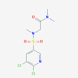 molecular formula C10H13Cl2N3O3S B2387869 N,N-dimethyl-2-(N-methyl5,6-dichloropyridine-3-sulfonamido)acetamide CAS No. 1356559-25-5
