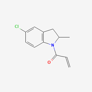 1-(5-Chloro-2-methyl-2,3-dihydroindol-1-yl)prop-2-en-1-one